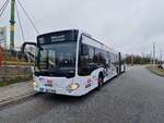 VHH 1322, MB Citaro C2 G als 169 nach Bitte nicht Einsteigen und der Werbung für Stop dudep (POP) (Bf. Gartenholz) 19.02.2024