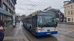 SWS 261 , Van Hool O-Bus als 684 nach Hasselstraße (Solingen Rathaus) 18.02.2023