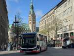 HHA 3311, MAN New Lion´s City 18E als 4 nach Altstadt Brandstwiete (Rathausmarkt (Petrikirche)) 13.06.2024