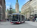 HHA 3305, MAN New Lion´s City 18E als 4 nach Altstadt Brandstwiete (Rathausmarkt (Petrikirche)) 13.06.2024